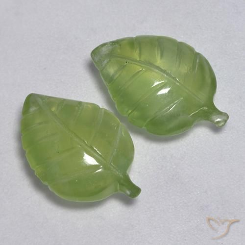 Gemme di Prehnite Verde giallastro naturale da 8.53 ct, Taglio a fantasia, Trasparente