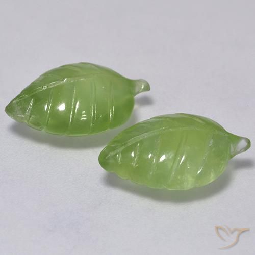 Gemme di Prehnite Verde giallastro naturale da 8.53 ct, Taglio a fantasia, Trasparente
