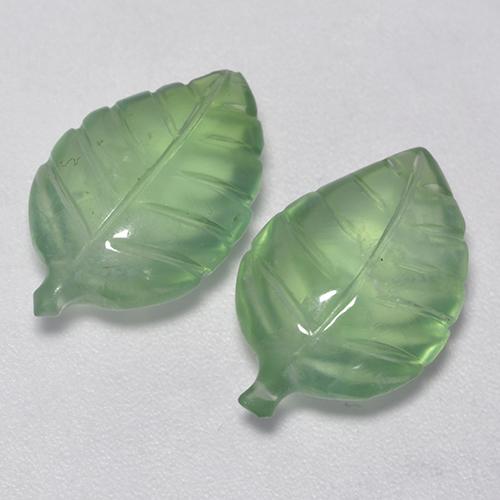Prehnite naturale verde da 11,38 ct, forma fantasia, trasparente