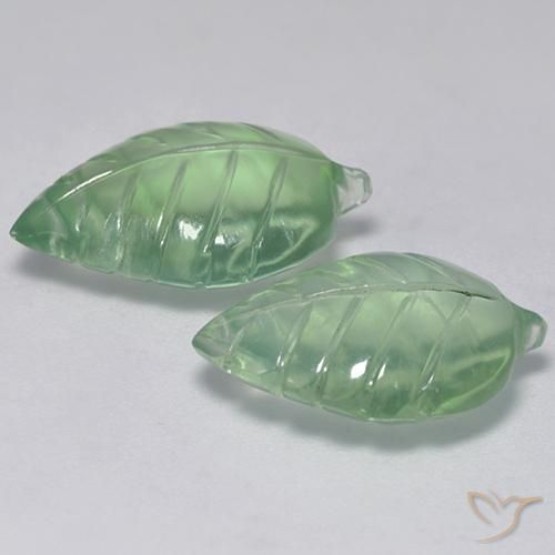 Gemme di Prehnite Verde caldo naturale da 14.38 ct, Taglio a fantasia, Trasparente