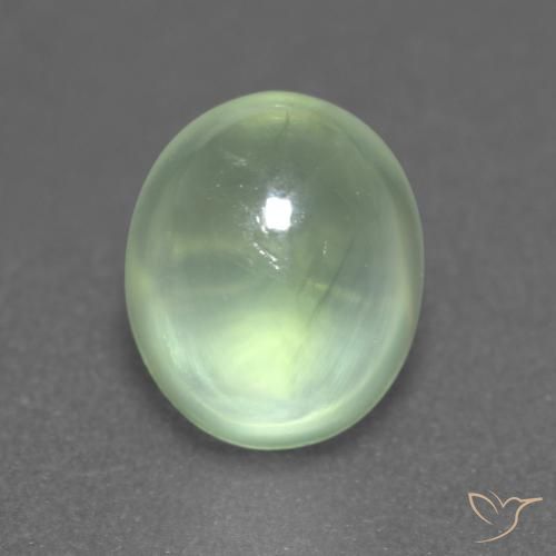 Prehnite Giallo chiaro Verde naturale da 2.04 ct, Ovale, Trasparente