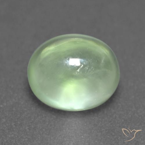 Prehnite Giallo chiaro Verde naturale da 2.04 ct, Ovale, Trasparente
