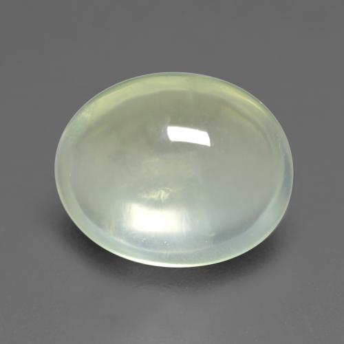 Prehnite naturale verde da 2,50 ct, taglio ovale, trasparente