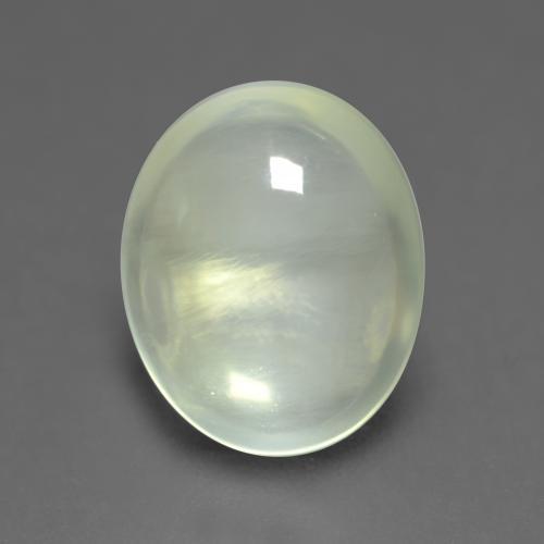 Prehnite naturale verde da 2,50 ct, taglio ovale, trasparente