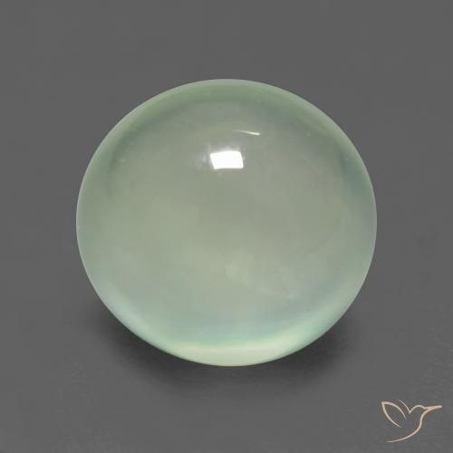 2.75ct Naturale Verde salvia molto chiaro Prehnite, Ovale, Trasparente