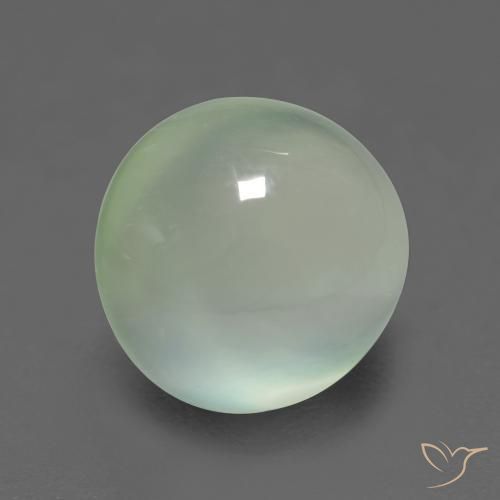 Prehnite Verde salvia molto chiaro naturale da 2.75 ct, Ovale, Trasparente