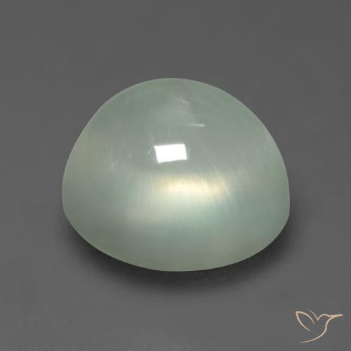 Prehnite Verde salvia molto chiaro naturale da 2.75 ct, Ovale, Trasparente