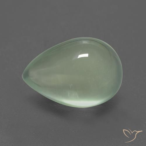 3.63ct Naturale Verde Pera Chiaro Prehnite, Forma a pera, Trasparente