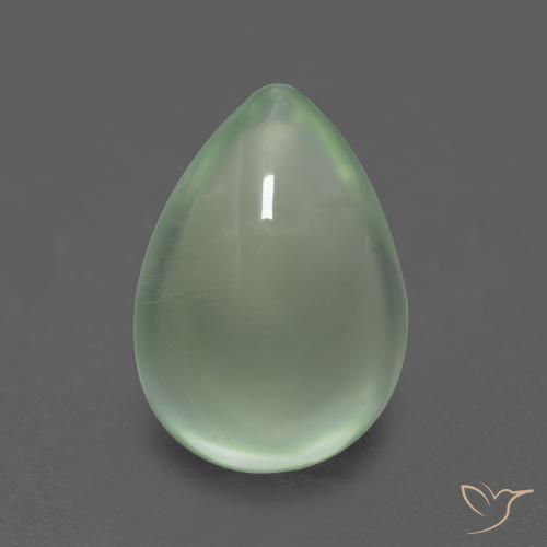Prehnite Verde Pera Chiaro naturale da 3.63 ct, Forma a pera, Trasparente