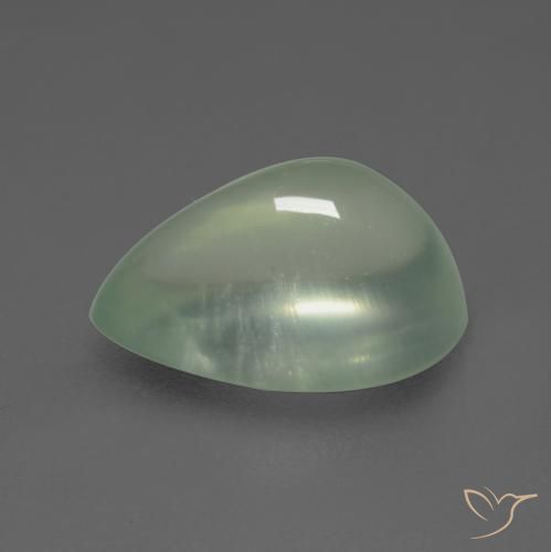 Prehnite Verde Pera Chiaro naturale da 3.63 ct, Forma a pera, Trasparente