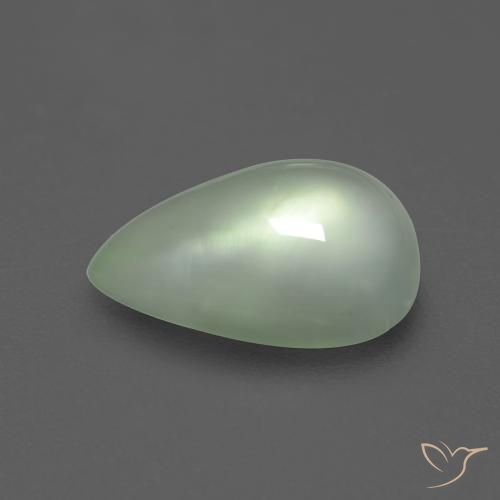 Prehnite Verde Pera Chiaro naturale da 2.72 ct, Forma a pera, Trasparente