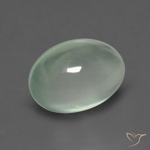 Prehnite Verde Pera Chiaro naturale da 2.42 ct, Ovale, Trasparente