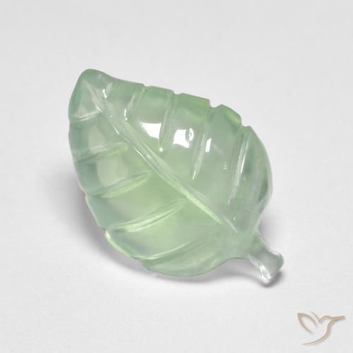 Prehnite Verde molto chiaro naturale da 3.91 ct, Taglio a fantasia, Trasparente