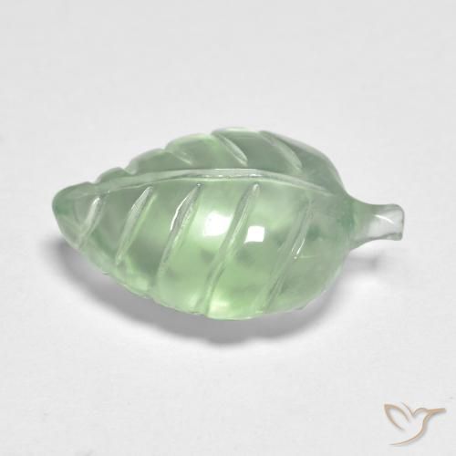 Prehnite Verde molto chiaro naturale da 3.91 ct, Taglio a fantasia, Trasparente
