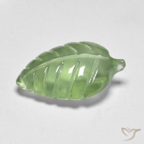 Prehnite Verde giallastro naturale da 3.86 ct, Taglio a fantasia, Trasparente