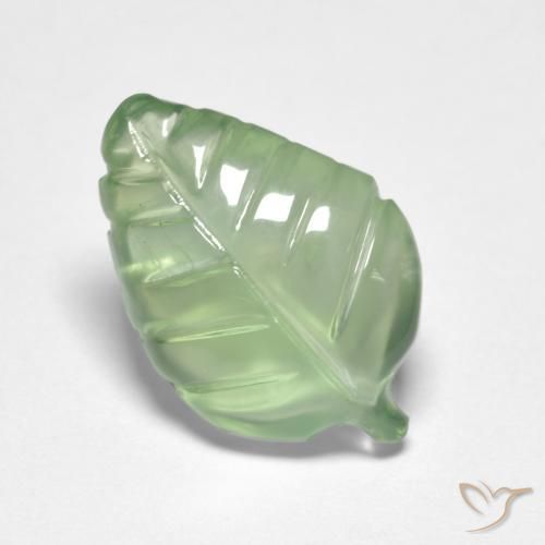Prehnite Pera Verde naturale da 4.19 ct, Taglio a fantasia, Trasparente