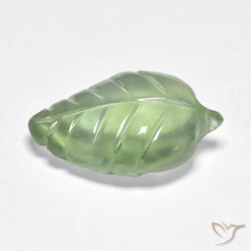 Prehnite Pera Verde naturale da 4.19 ct, Taglio a fantasia, Trasparente