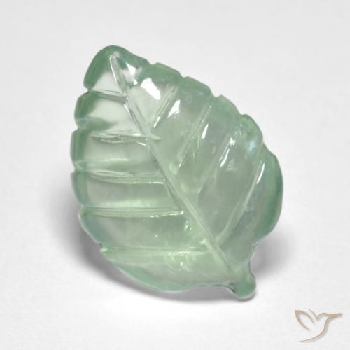 Prehnite Verde molto chiaro naturale da 5.49 ct, Taglio a fantasia, Trasparente