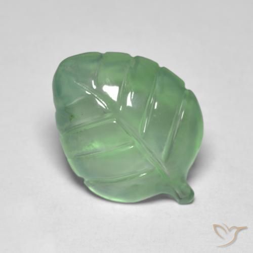 Prehnite Verde chiaro naturale da 5.96 ct, Taglio a fantasia, Trasparente