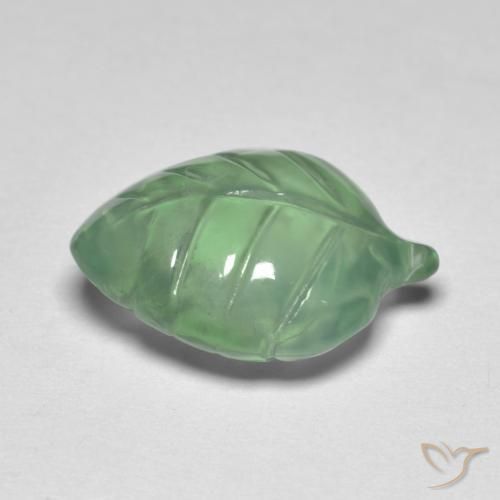 Prehnite Verde chiaro naturale da 5.96 ct, Taglio a fantasia, Trasparente