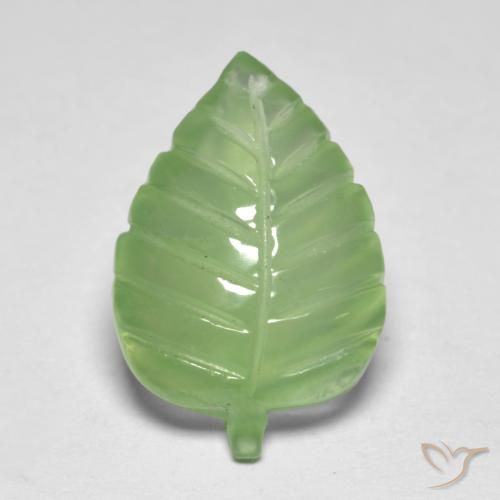 5.85ct Naturale Verde giallastro Prehnite, Taglio a fantasia, Trasparente