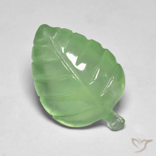 Prehnite Verde lime naturale da 7.90 ct, Taglio a fantasia, Trasparente