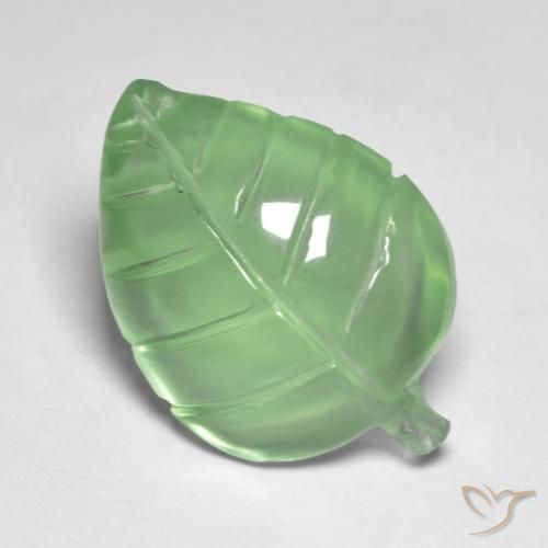 Prehnite Verde lime naturale da 9.00 ct, Taglio a fantasia, Trasparente