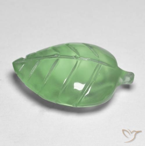 Prehnite Verde lime naturale da 9.00 ct, Taglio a fantasia, Trasparente