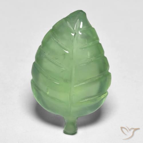 8.13ct Naturale Verde giallastro Prehnite, Taglio a fantasia, Trasparente
