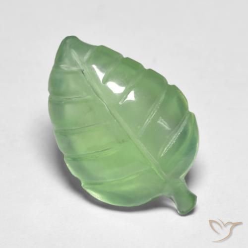 Prehnite Verde giallastro naturale da 8.13 ct, Taglio a fantasia, Trasparente