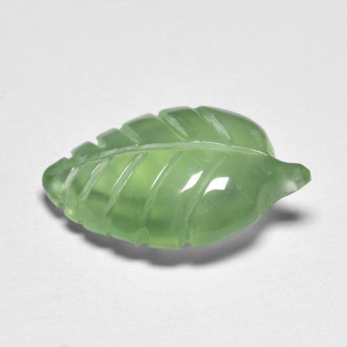 Prehnite naturale verde da 4,92 ct, forma fantasia, trasparente