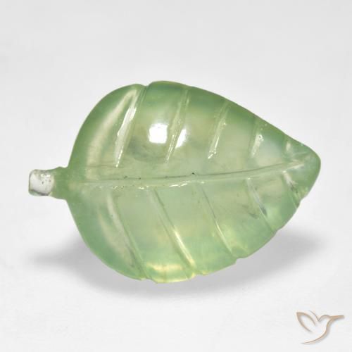 Prehnite Giallo verde naturale da 8.89 ct, Taglio a fantasia, Trasparente