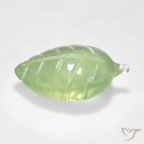 Prehnite Giallo verde naturale da 8.89 ct, Taglio a fantasia, Trasparente