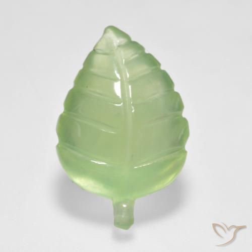 6.66ct Naturale Verde Pera Pallido Prehnite, Taglio a fantasia, Trasparente