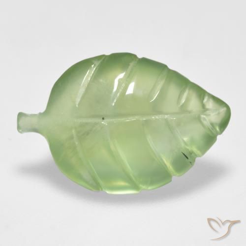 Prehnite Verde medio naturale da 6.45 ct, Taglio a fantasia, Trasparente