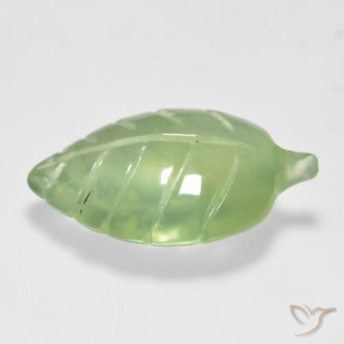 Prehnite Verde medio naturale da 6.45 ct, Taglio a fantasia, Trasparente