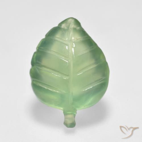 6.06ct Naturale Pera Verde Prehnite, Taglio a fantasia, Trasparente