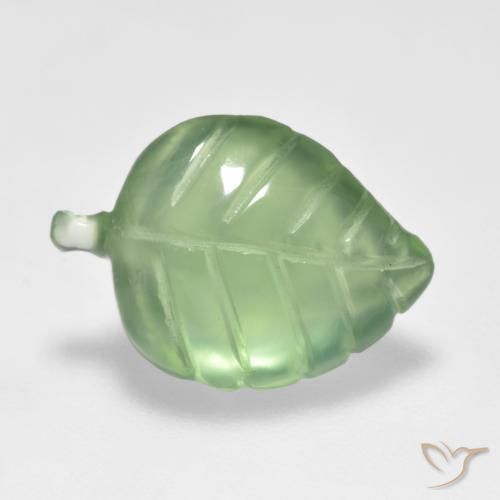 Prehnite Pera Verde naturale da 6.06 ct, Taglio a fantasia, Trasparente