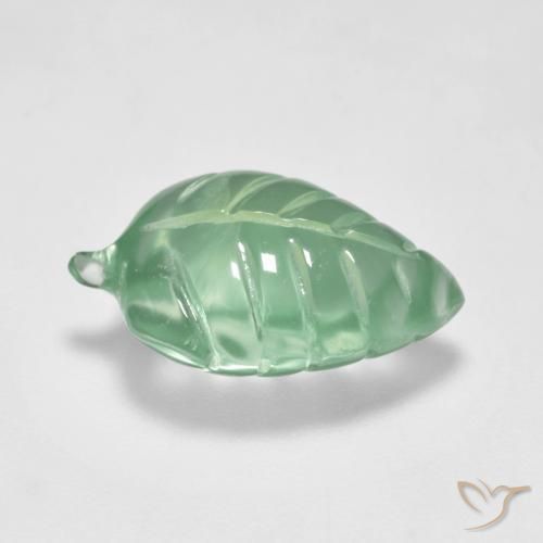 Prehnite Verde freddo naturale da 5.43 ct, Taglio a fantasia, Trasparente