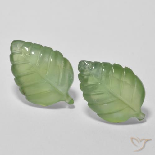 Gemme di Prehnite Verde lime naturale da 13.11 ct, Taglio a fantasia, Trasparente