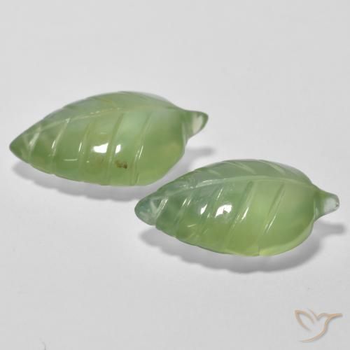 Gemme di Prehnite Verde lime naturale da 13.11 ct, Taglio a fantasia, Trasparente