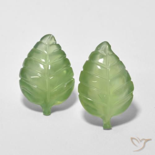13.68ctw Naturale Verde giallastro Prehnite, Taglio a fantasia, Trasparente
