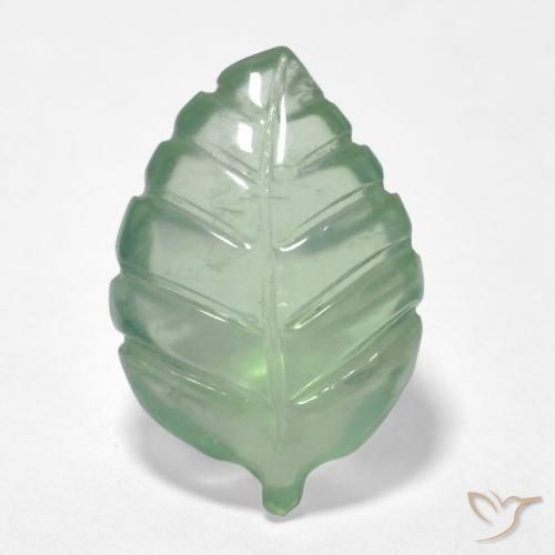 5.25ct Naturale Verde Pera Chiaro Prehnite, Taglio a fantasia, Trasparente