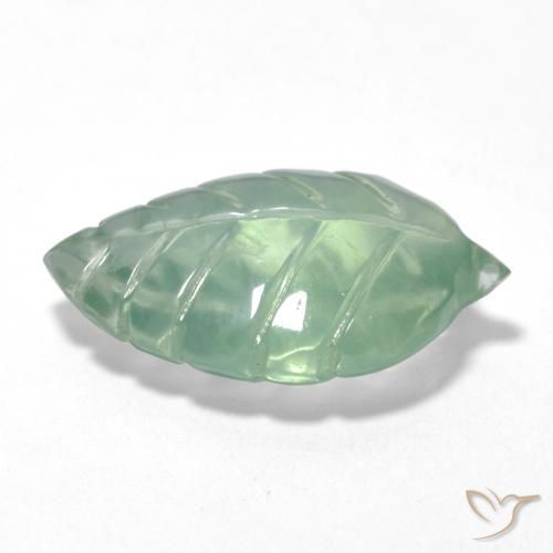 Prehnite Verde Pera Chiaro naturale da 5.25 ct, Taglio a fantasia, Trasparente
