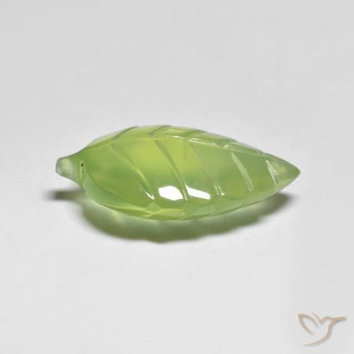 Prehnite Verde chiaro e vivace naturale da 8.83 ct, Taglio a fantasia, Trasparente