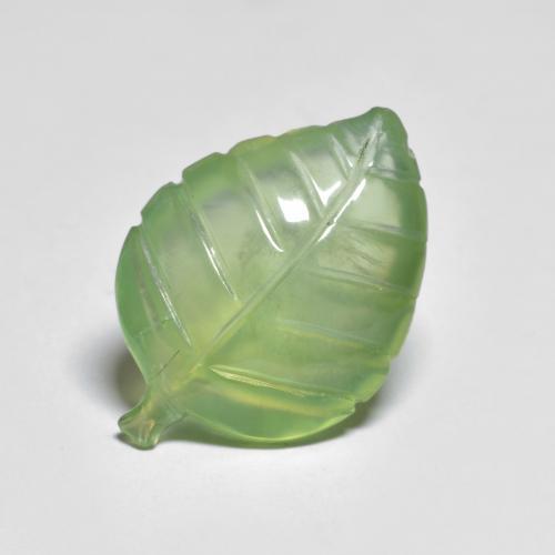 Prehnite naturale verde da 9,34 ct, forma fantasia, trasparente