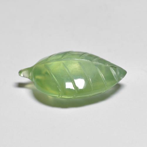 Prehnite naturale verde da 9,34 ct, forma fantasia, trasparente