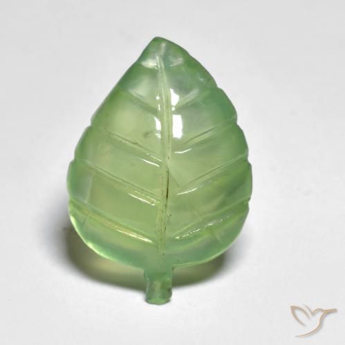 8.23ct Naturale Verde oliva Prehnite, Taglio a fantasia, Trasparente