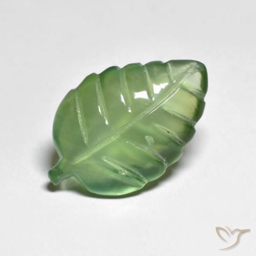 Prehnite Pera Verde naturale da 6.92 ct, Taglio a fantasia, Trasparente
