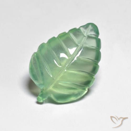 Prehnite Verde chiaro naturale da 7.40 ct, Taglio a fantasia, Trasparente